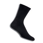 Thorlo Unisex Ultra Light Hiking Crew Socks, ULHX (LG (Men's Shoe 9-12.5, Women's Shoe 10.5-13)),Black,LG (Men's Shoe 9-12.5, Women's Shoe 10.5-13)