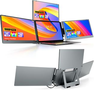 KPKUE 14" Triple Screen Extender – Portable Laptop Monitor