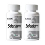 HealthAid Selenium Supplement | Essential Antioxidant Supplement | Immune Support & Superior Absorption | Promote Heart and Lung Health | For Mens & Women - 120 Vegetarian Tablets