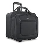 Solo Bryant Rolling Laptop Bag with Wheels,Fits Up to 17.3-Inch Laptop,Travel Friendly Wheeled Briefcase for Women and Men with Telescoping Handle-Black