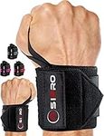 ASIPRO Wrist Wraps Weightlifting 18" Professional Grade Wrist Support Gym with Thumb Loops Wrist Guard for Workout, Bodybuilding, Weightlifting, & Strength Training Wrist Brace Gym for Men & Women