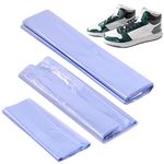 Tanstic Shoe Shrink Wrap Bags, 150pcs PVC, 3 Sizes, Light Blue for Shoes Protection