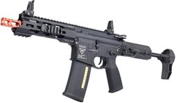 KWA VM4 Ronin T6 ETU Airsoft AEG Rifle 6mm BB Electric Airsoft Gun Full Auto Battery Powered M4 AEG Rifle with Installed ETU, Adjustable FPS Quick Change Spring Guide, Full Metal Ronin Design V2