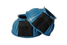 Rhinegold Velcro Over-Reach Boots - Large - Turquoise