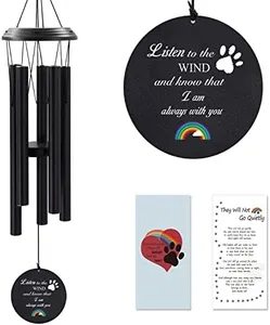 ASTARIN Dog Memorial Gifts Sympathy Wind Chime for Pet Loss Gifts, Cat Wind Chimes for a Grieving Pet Owner, Pet Memorial Wind Chimes