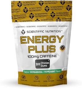 Scientiffic Nutrition - Energy Plus, Chicles de Cafeína de Rápida Actuación, Hacen Efecto 3 Veces más Rápido que un Café o Bebida Energética, Energía Inmediata - 50g