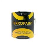 FIRST4MAGNETS FerroPaint® Charcoal Magnetic Paint for Walls, Bedroom, Office, Kitchen, Playroom, Classroom, DIY and Renovation - 2.5 Litre