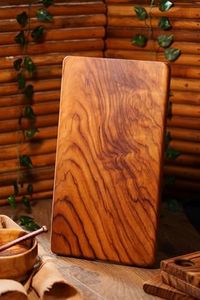 Nagzira Handcrafts | Handcrated Teak Wood Cutting/Chopping Board | Reversible | (16x9x1 Inches) | Multipurpose Board | Long-Lasting | Excellent for Vegetables & Fruits (Teak Block)
