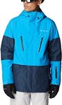 Columbia Men's Aerial Ascender Jacket, Collegiate Navy Ripstop/Compass Blue, Medium