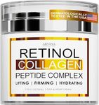 Retinol Cream for Face - Face Moisturizer with Collagen and Peptide Complex - Day and Night Face Cream - Anti Aging Skincare Facial Cream - Wrinkle Cream for Women and Men - Neck & Décolleté Skin Care