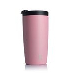 HYDRATE Travel Mugs, Reusable Coffee Cup, Travel Cup with Leak-Proof Lid, Multiple Colours, Stainless Steel Thermal Vacuum Coffee Mug for Hot and Cold, Insulated, Easy-Clean (Pink, 500ml)