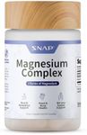 Snap Supplements 3-in-1 Magnesium Complex Supplement, Magnesium Bisglycinate, Oxide, Citrate, Triple Magnesium Complex, 60 Capsules