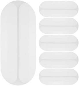 EXCEART 6pcs Mini Silicone Shoulder Pads, Invisible Non-Slip Shoulder Strap Pads for Women, Anti-Slip Lingerie Shoulder Clasp, White
