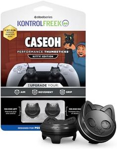 KontrolFreek CaseOh Performance Thumbsticks® – Kitty! Edition | PlayStation 4 (PS4), PlayStation 5 (PS5), | Black
