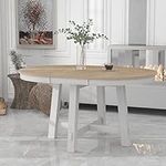 Expandable Round Dining Table with 