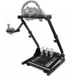 SEEVI Foldable Steering Wheel Stand, Height Adjustable Racing Wheel Stand, Wheel Stand Compatible with Logitech G25 G27 G29 G920, GT Racing Simulator Wheel Stand, Wheel Support and Pedal not Included