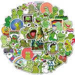 Norinoya 50PCS Cartoon Kermit The Frog Stickers for Water Bottle Laptop Notebook Room Graffiti,Stickers for Birthday Party Favor Supply