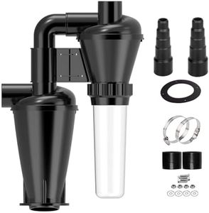 Double Filtration - Cyclone Dust Collector, OD2'' DIY Turbocharged Woodworking Filter Industrial Separator Collector Canister Dust Control System