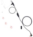 commountain SL300 SL3500e Earpiece with Mic Compatible for Motorola Radios TLK 100 TLK 110 SL7550 SL7550e SL7580 SL7580e SL7590 SL7590e SLN 1000 SL 300, TLK100 TLK110 SLN1000 Acousic Tube Headset