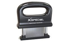XSpecial Deluxe Meat Tenderizer Tool 48 Blade Stainless Steel, Kitchen Cooking Gadgets Tools with Ultra Sharp Needle That Makes Steak & Chicken Tender - No More Hammer, Meat Pounder Or Mallet