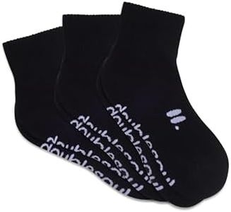 doublesoul Men & Women 3 Pack Quarter Socks, Organic Cotton