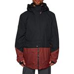 Volcom Men's Pat Moore 3-in-1 2 Layer Stretch Snow Jacket Insulated, Burnt Red, Large