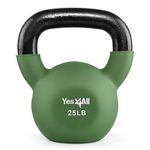 Yes4All Neoprene Coated & Kettlebell Sets - Hand Weights for Home Gym & Dumbbell Weight Set training 25 lb
