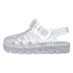 Walkright Weymouth Kids Clear Glitter Jelly Sandal - Size 8 Child UK - Multicolour