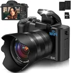 8K Digital Camera, 88MP Cameras for