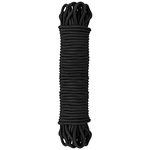 Hileyu 30M Multi-functional Nylon Rope ropes and cords 6MM Nylon Rope Cord String Hanging Cord String, Traction Tying Rope for Camping Outdoor Activities Garden Bundling Garage Clothesline Black