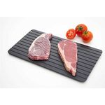 HYFIVE Defrost Tray Thawing Plate Defrosts Food up to 5X Faster, Large Defrosting Board to Defrost Frozen Meat Fast, Aluminium Thawing Tray for Frozen Foods or Meat in Short Time and Naturally