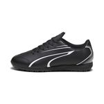 Puma Unisex Youth Vitoria Tt Jr Soccer Shoes, Puma Black-Puma White, 2.5 UK