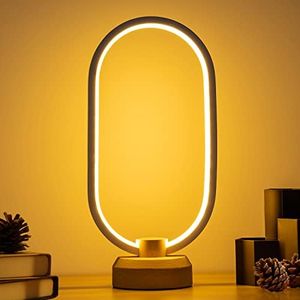 LONRISWAY LED Wood Desk Lamp, Bedroom Bedside Night Light, Dimmable Led Lighting, Creative Home Decor, Unique House warmging Gift