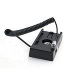 Eonvic F970 battery plate adapter to Weipu 2 pin 12V Power Cable for Blackmagic BMCC 4K BMPCC
