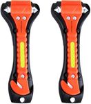 MOTORBUDDY 2-Pack Car Safety Hammer Seatbelt Cutter, Auto Emergency Escape Hammer with Window Glass Breaker and Seat Belt Cutter, Escape Tool for Car Accidents