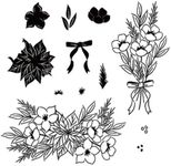 2026 Clear Stamps and Metal Cutting Dies Set for Card Making, Scrapbooking (#258)