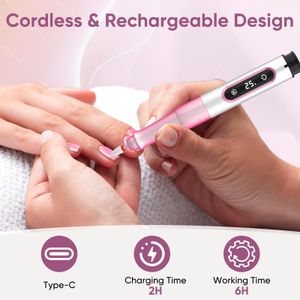 Oukzon Cordless Electric Nail Drill – Rechargeable Manicure Tool