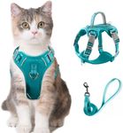 Cat Harness and Leash Set for Walking Escape Proof for Small Large cat Kitten Harness with ID tag Pocket (Blue,XXS)