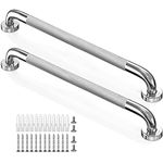 LZPTYYSN 2 Pack 32 Inch Grab Bars for Elderly for Wall, Anti-Slip Handicapped Grab Bars, Stainless Steel Bathroom Grab Bar,1.25 Inch Diameter