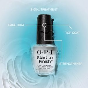 OPI Start To Finish 3-in-1 Nail Treatment – 15ml