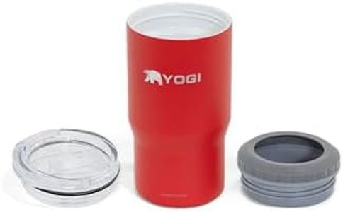 YOGI Voyager One Ceramic Lined All-In-One Tumbler Can Bottle Cooler - 12oz Code Red