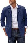 COOFANDY Men's Casual Sport Coat Cotton Linen Blazer Jacket Lightweight Suit Jackets