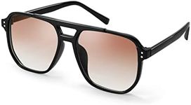 FEISEDY Retro Square Aviator Sungla