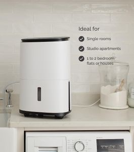MeacoDry Arete One 10L Dehumidifier – Compact Home Moisture Removal