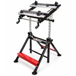 Lumberjack Work Bench Folding Foldable Workmate 100kg Load Capacity Portable Workbench, Steel Aluminium Work Surface