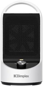 Dimplex 1.6kW DC Ceramic Portable Heater, Energy Efficient Performance with Oscillation, 2 Heat Settings, Brushless DC Motor & Overheat and Tip Over Protection, White/Black