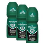 Mitchum Invisible Men 48HR Protection Roll On Anti-Perspirant & Deodorant, No White Marks, Alcohol Free, Pure Energy 100 ml 7246640000 (Pack of 3)