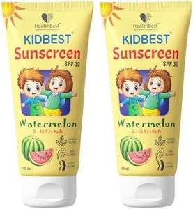 HealthBest Kids Spf 30 Sunscreen For All Skin Type Lotion - Water Resistant, Gentle Formula - 100Ml - Protects Delicate Skin