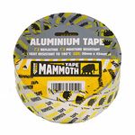 Everbuild Mammoth Aluminium Tape – Heat Resistant to 180°C – Light Reflective – Excellent Moisture Resistance – Silver – 50mm x 45m Roll