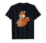 Funny Squirrel Eating Pizza T-Shirt